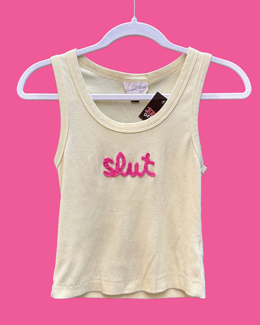 SLUT tank yellow (S)
