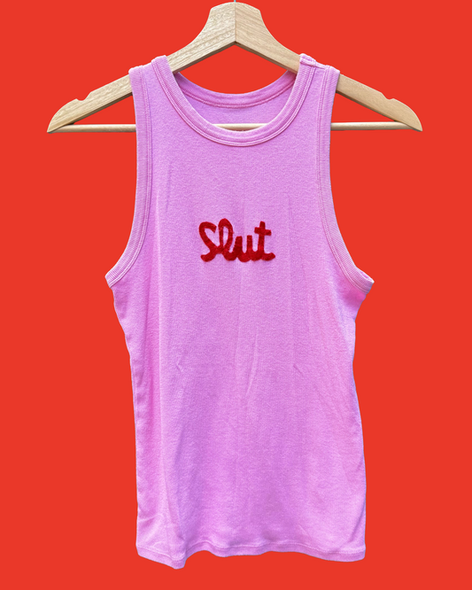 SLUT tank pink (M/L)