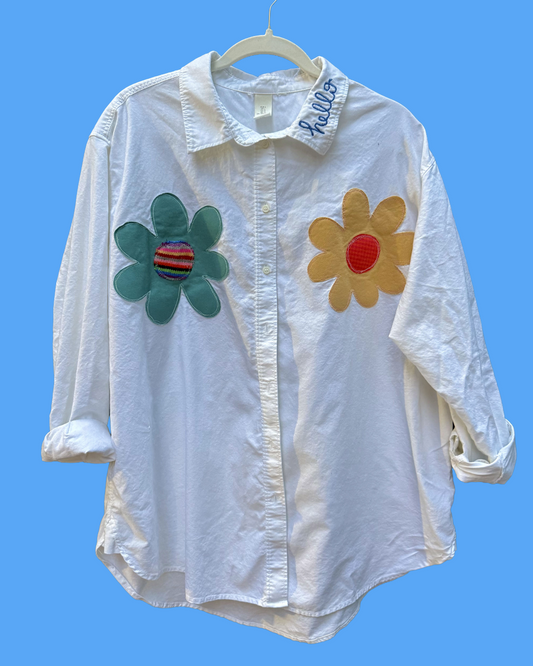 Flower boobs button up (XL/XXL)